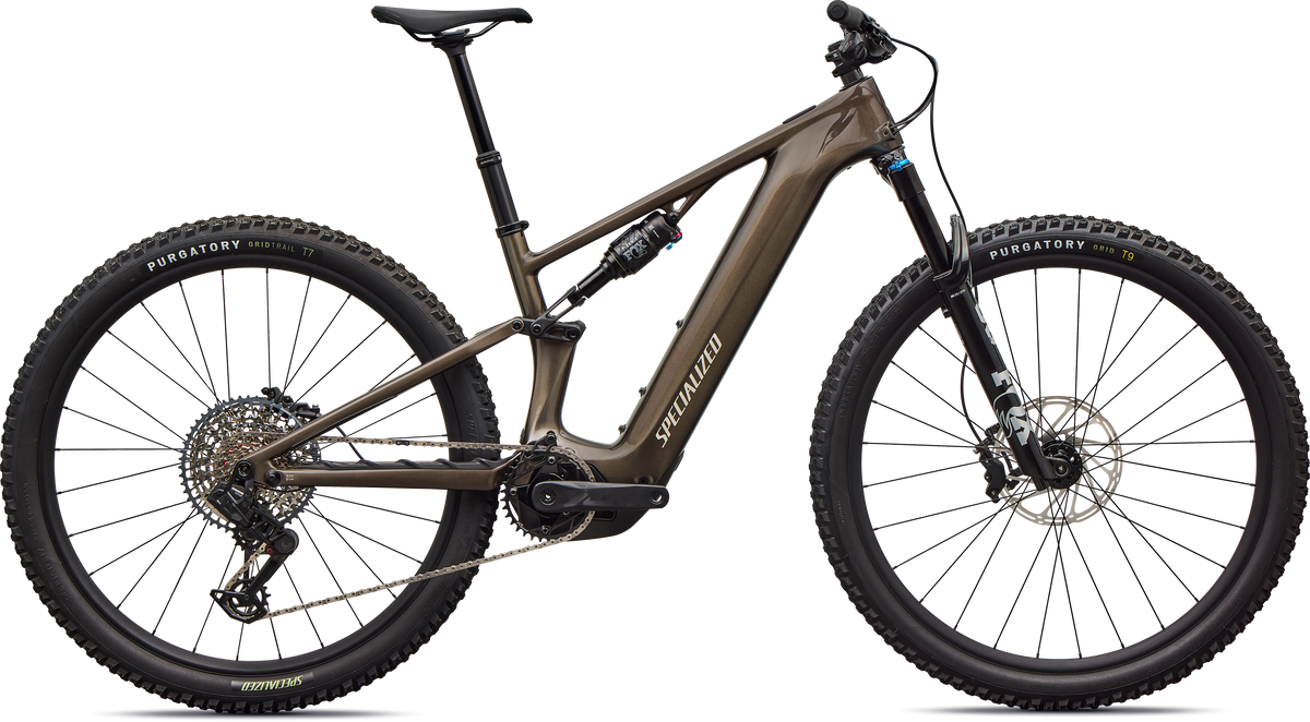 Specialized Turbo Levo R Comp – Gloss Gunmetal / White Mountains