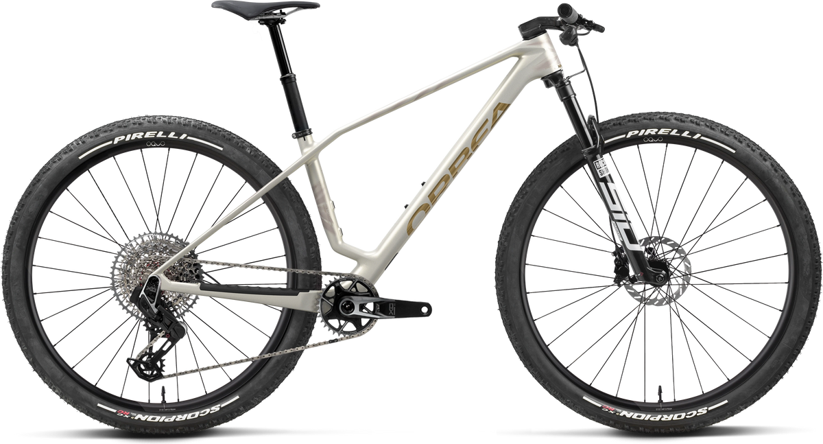 Orbea Alma M-Team AXS – Golden White - Titan Gold (Matt)