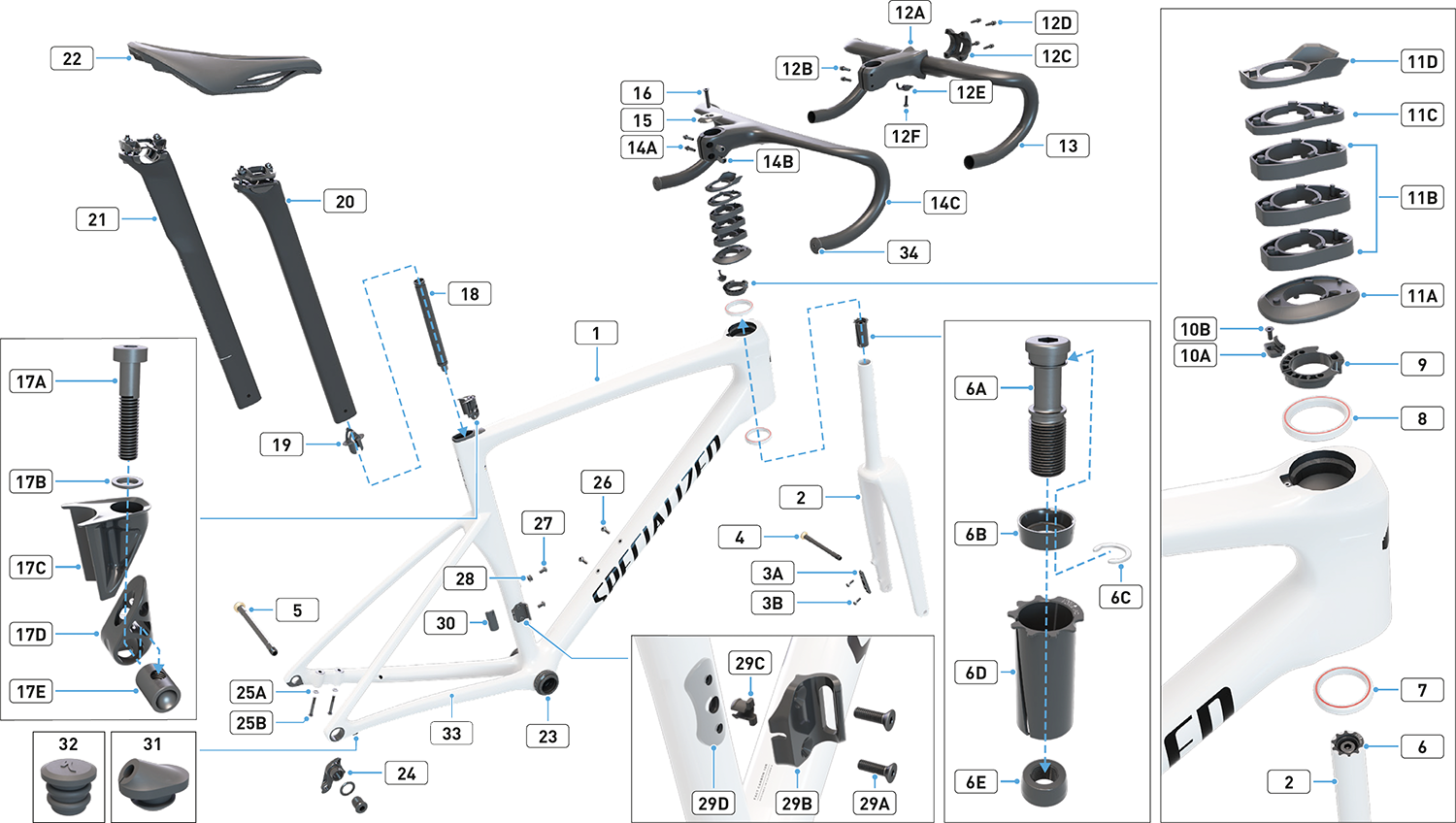 Specialized Tarmac SL9 Spare Parts