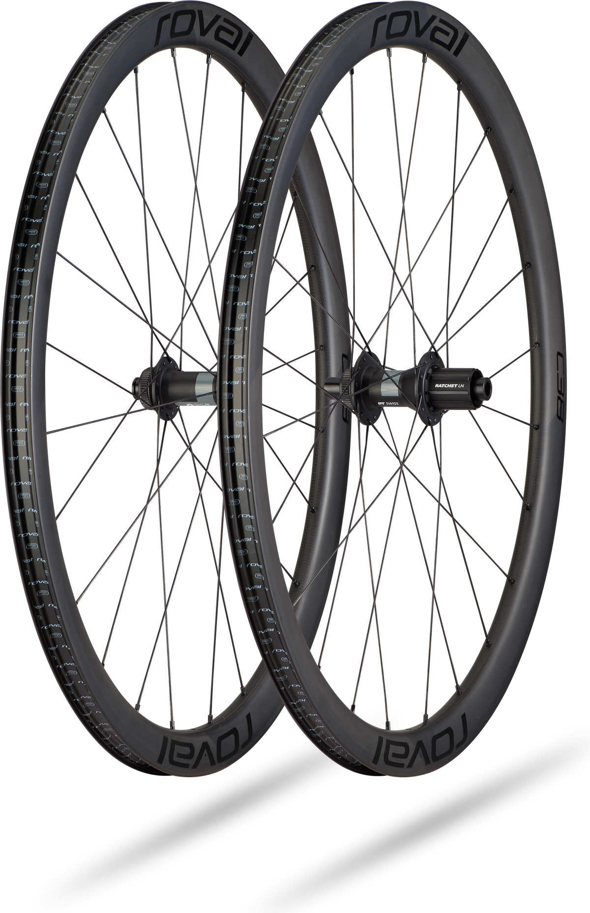 Roval Rapide C 38 wielset - Satin Carbon/Black