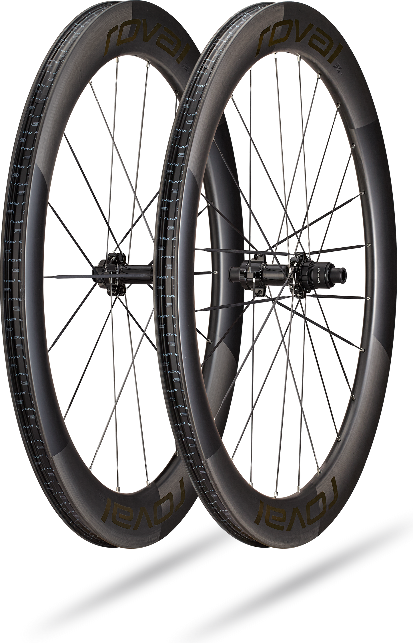 Roval Rapide Sprint CLX voorwiel - Satin Carbon/Gloss Black