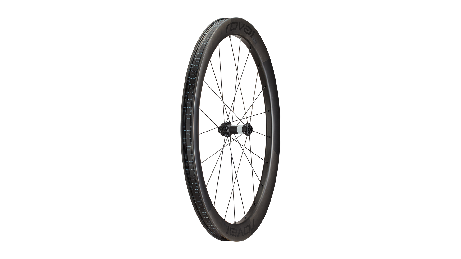 Roval Terra Aero CL — Voorwiel — Satin Carbon/Satin Black