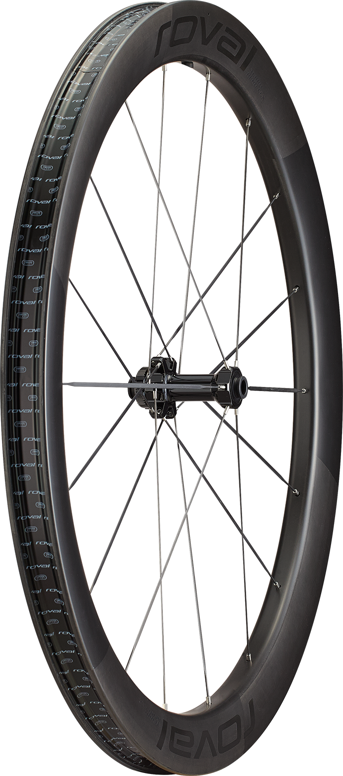 Roval Terra Aero CLX — Voorwiel — Satin Carbon/Gloss Black