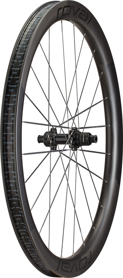 Roval Terra Aero CLX — Achterwiel — Satin Carbon/Gloss Black