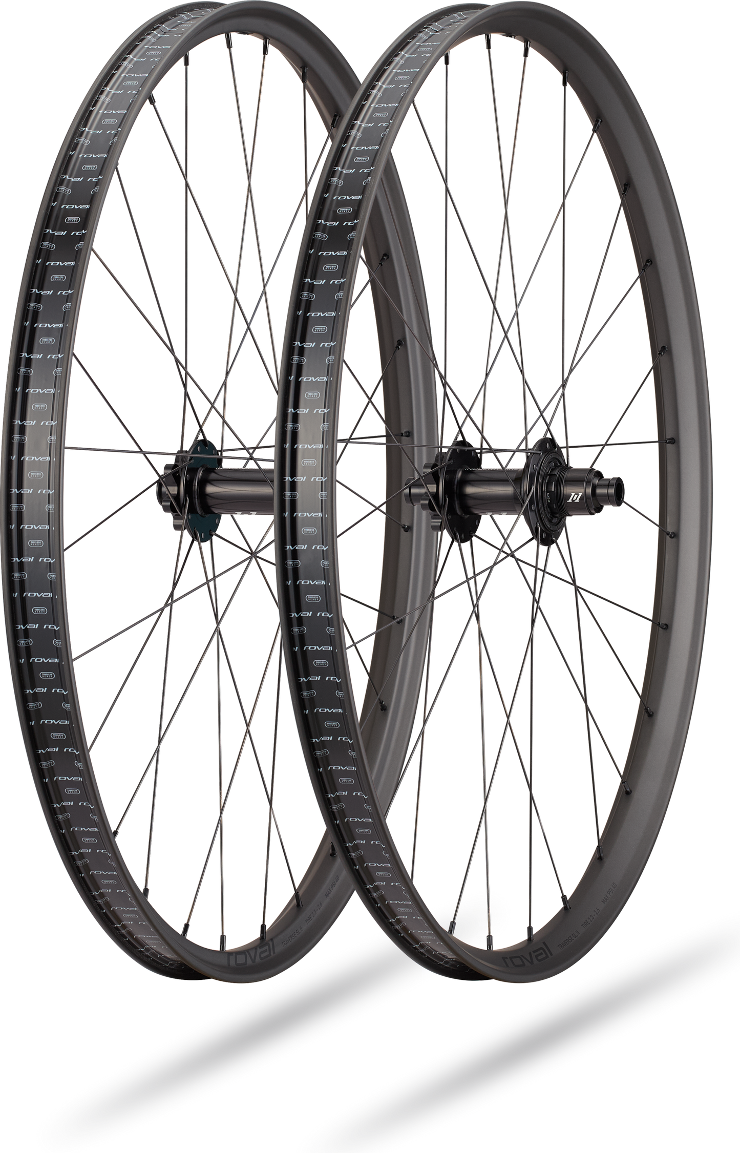 Roval Traverse SL II i9 1/1 voorwiel - Satin Carbon/Gloss Black