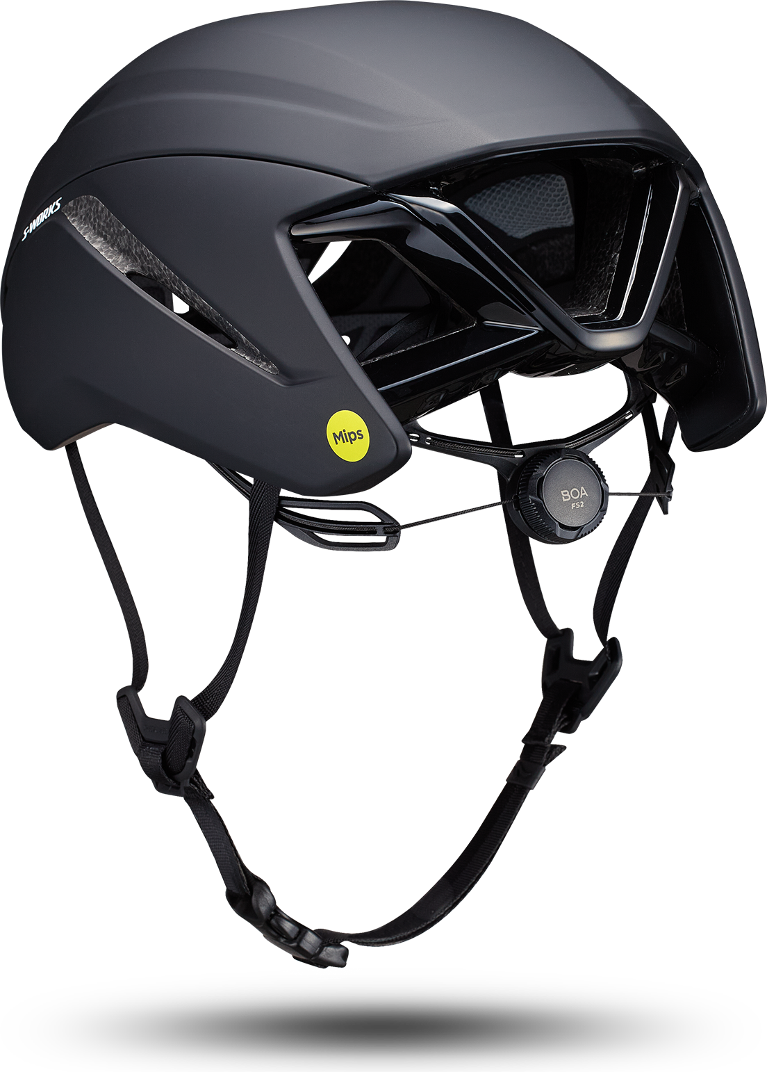 Specialized S-Works Evade 4 helm - rear-3-4 (zwart)