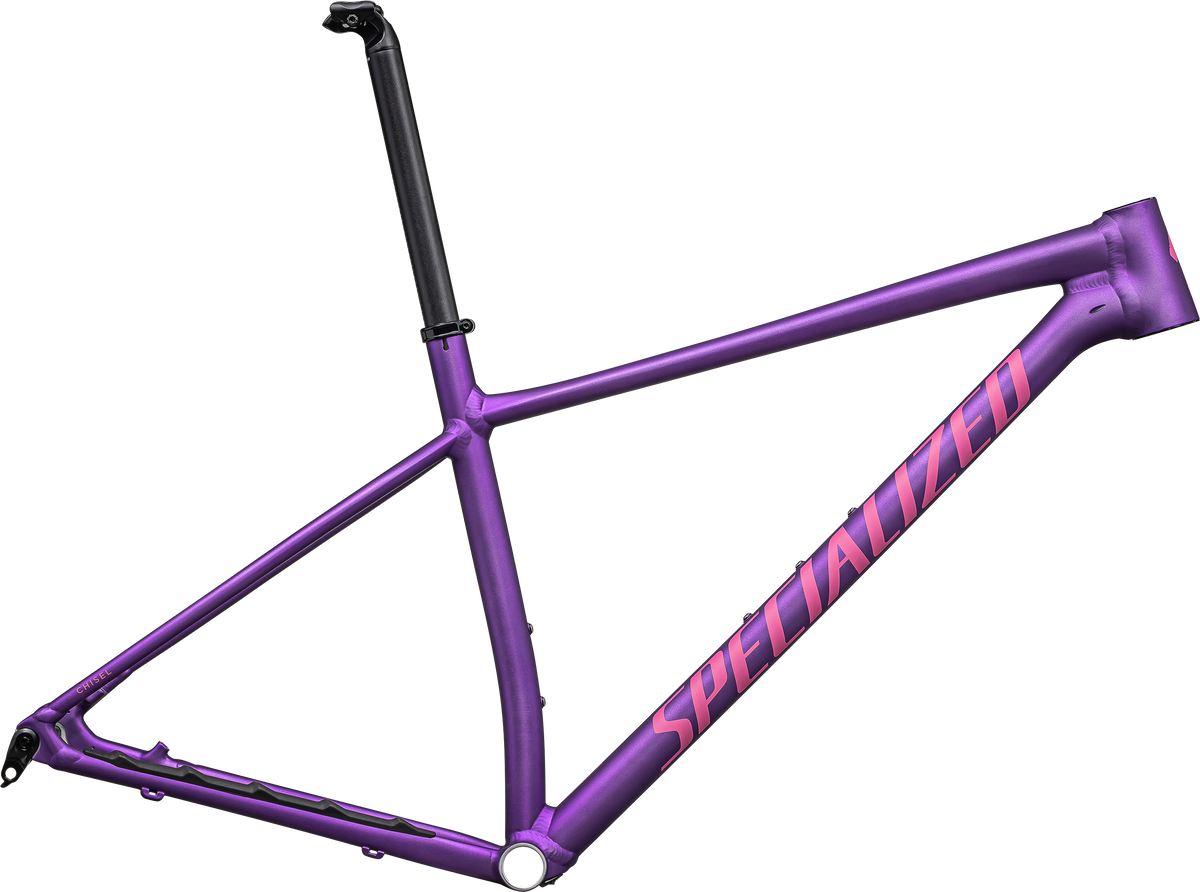 BIKE-HERO::4221776::Gloss Purple Tint Linear Brushed / Rebel Pink