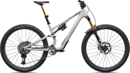 Specialized S-Works Stumpjumper 15 EVO Di2 – Gloss Dolomite Metallic / Smoked Liquid Metal