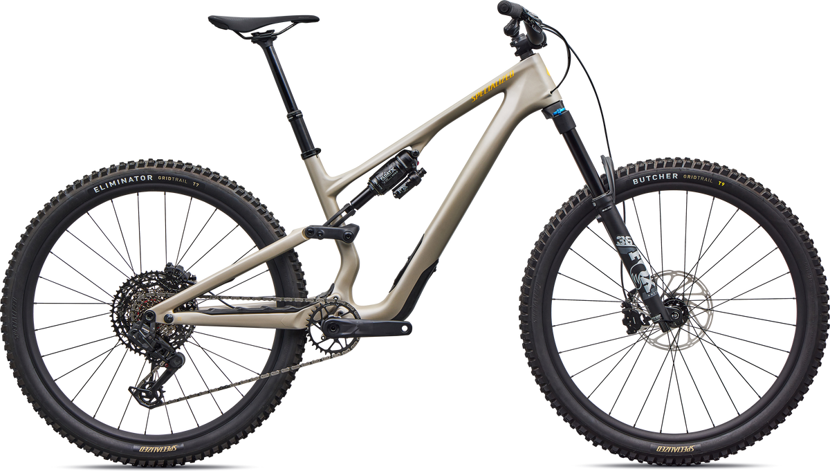 Specialized Stumpjumper 15 EVO Comp AXS – Satin Sandstone Metallic / California Sunshine