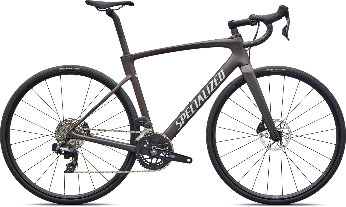 Specialized Roubaix SL8 Comp AXS – Satin Warm Smoke Metallic / Dolomite Metallic