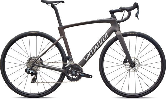 Specialized Roubaix SL8 Comp AXS – Satin Warm Smoke Metallic / Dolomite Metallic