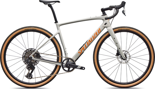 Specialized Diverge 4 Comp Carbon AXS 2026 – Gloss Dolomite Metallic / Orange Zest