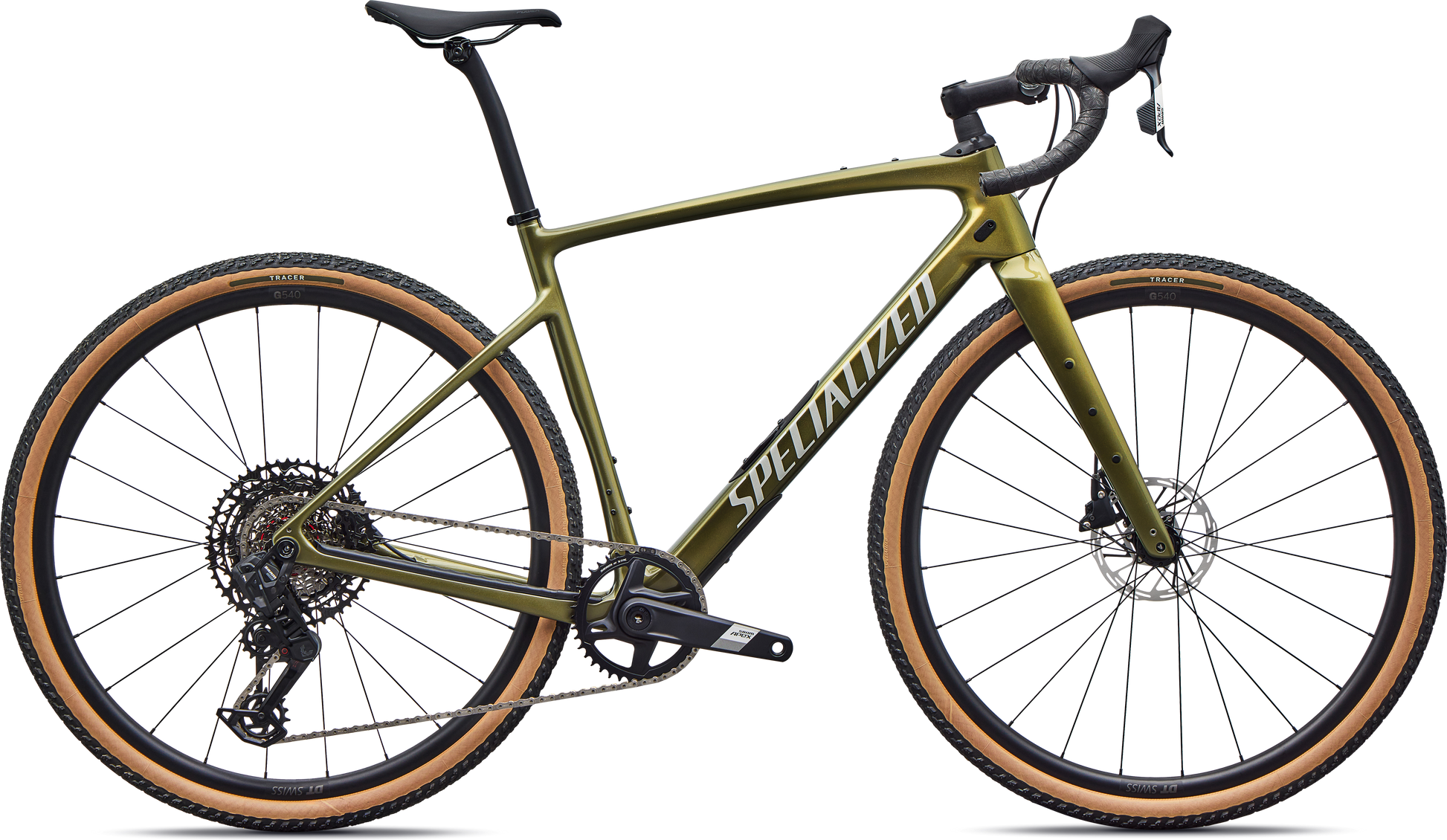 Specialized Diverge 4 Comp Carbon AXS 2026 – Gloss Laurel Green Metallic / Gold Pearl / Dolomite Metallic