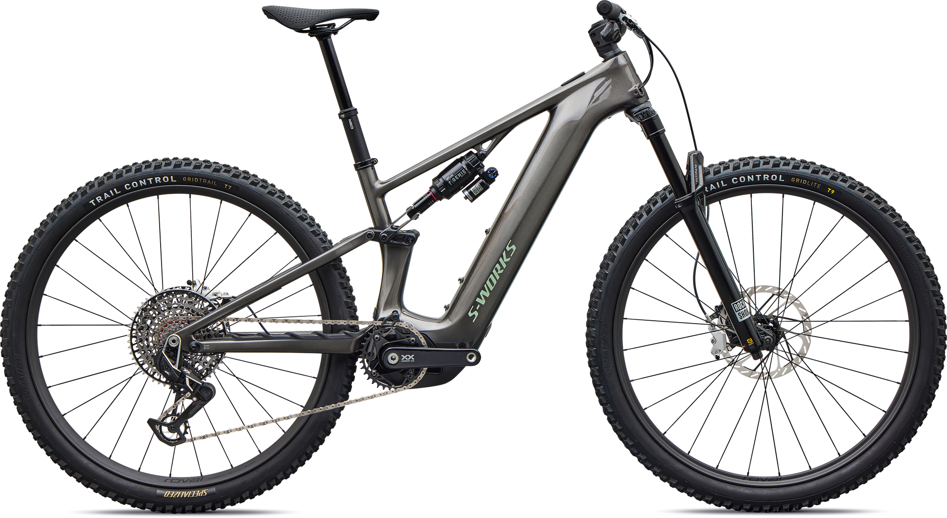 Specialized S-Works Turbo Levo R – Gloss Warm Smoke / Pistachio