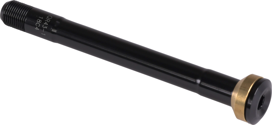 Specialized Axl Front, Road Thru-Axle, 12x100mm, Bolt-On, 6mm Hex Head, M12x1.0px127.5mm, Black (Qr43-1)