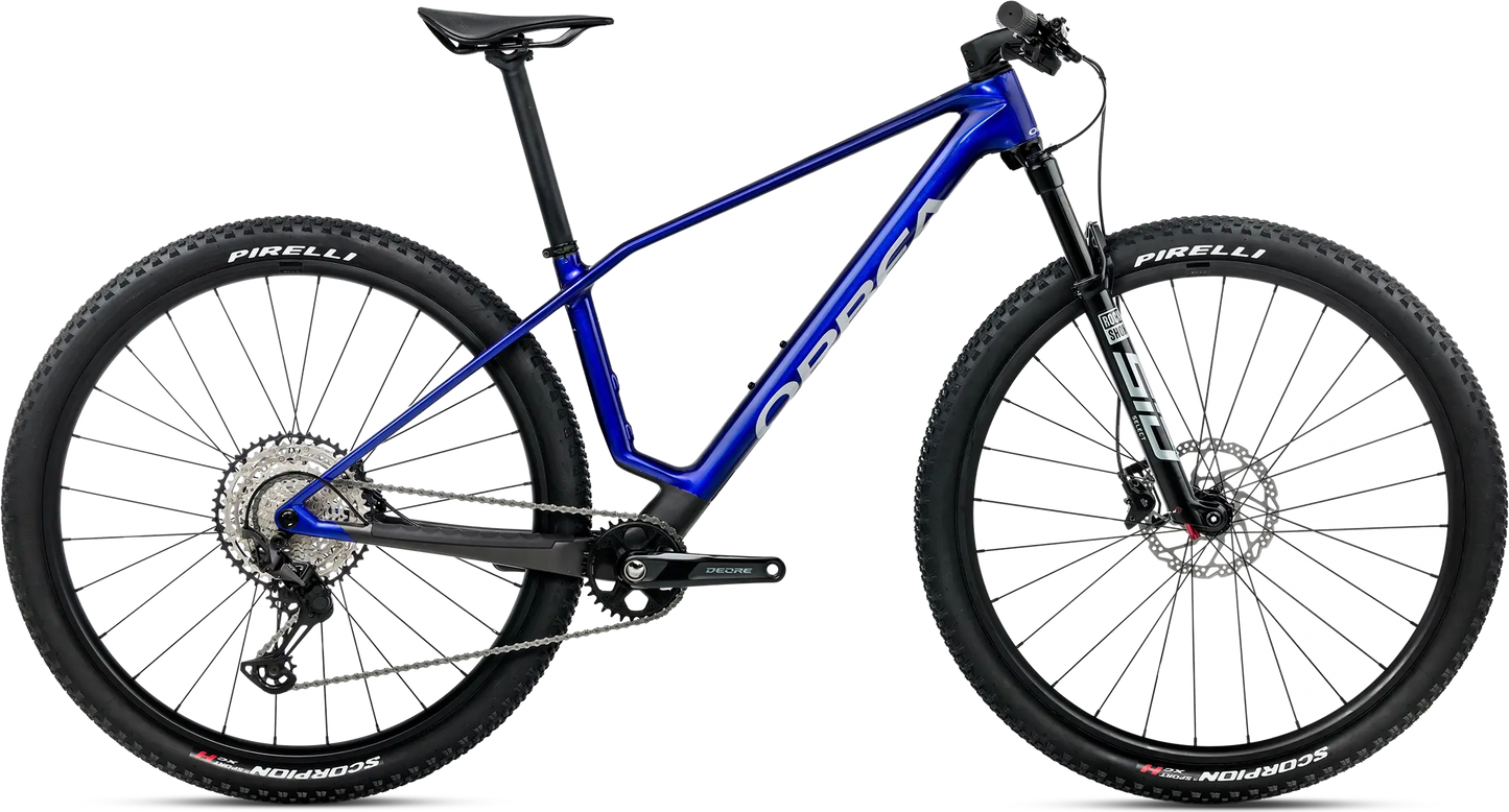 Orbea Alma M30 – Cobalt Blue (Gloss) - Carbon Raw (Matt)