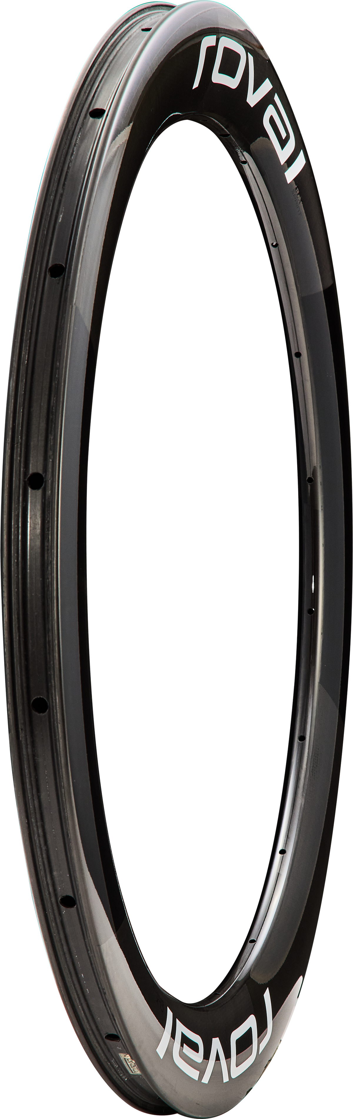 Specialized Rim My26 Rapide Sprint Clx, 700c, Front, 18h, 21mm Internal, 63mm Depth (Cr2374) - Gloss Carbon W/ White Dcl