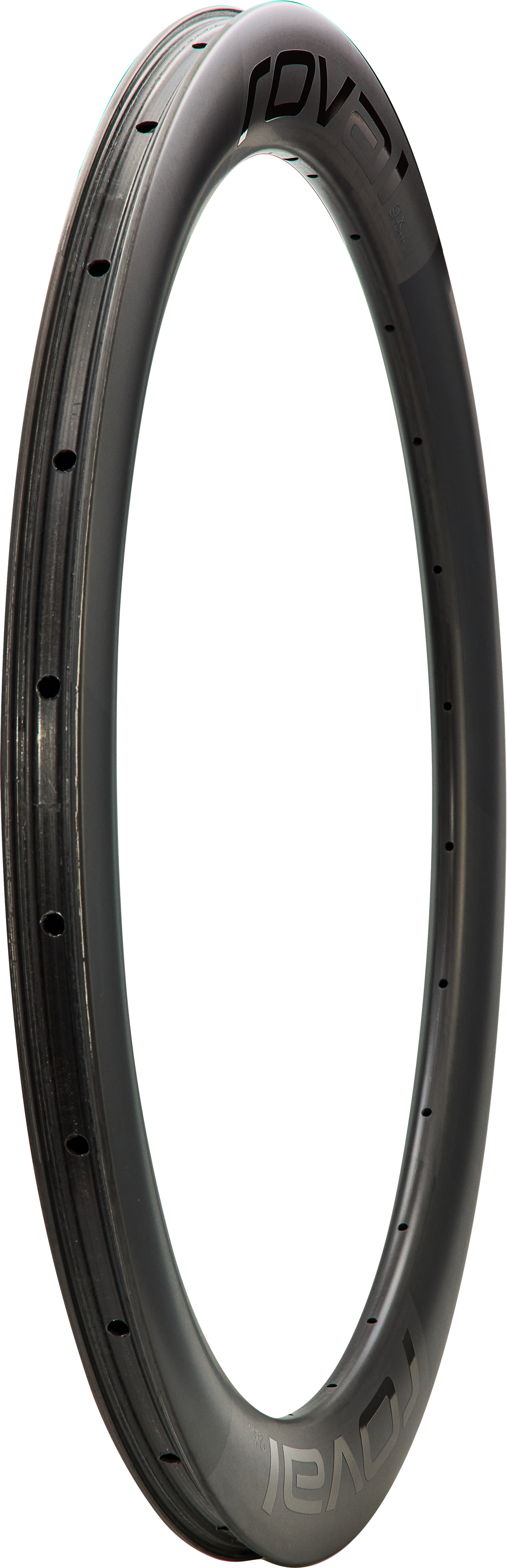 Specialized Rim My26 Rapide Sprint Clx, 700c, Rear, 24h, 21mm Internal, 58mm Depth (Cr2375) - Satin Carbon W/ Black Chrome Dcl