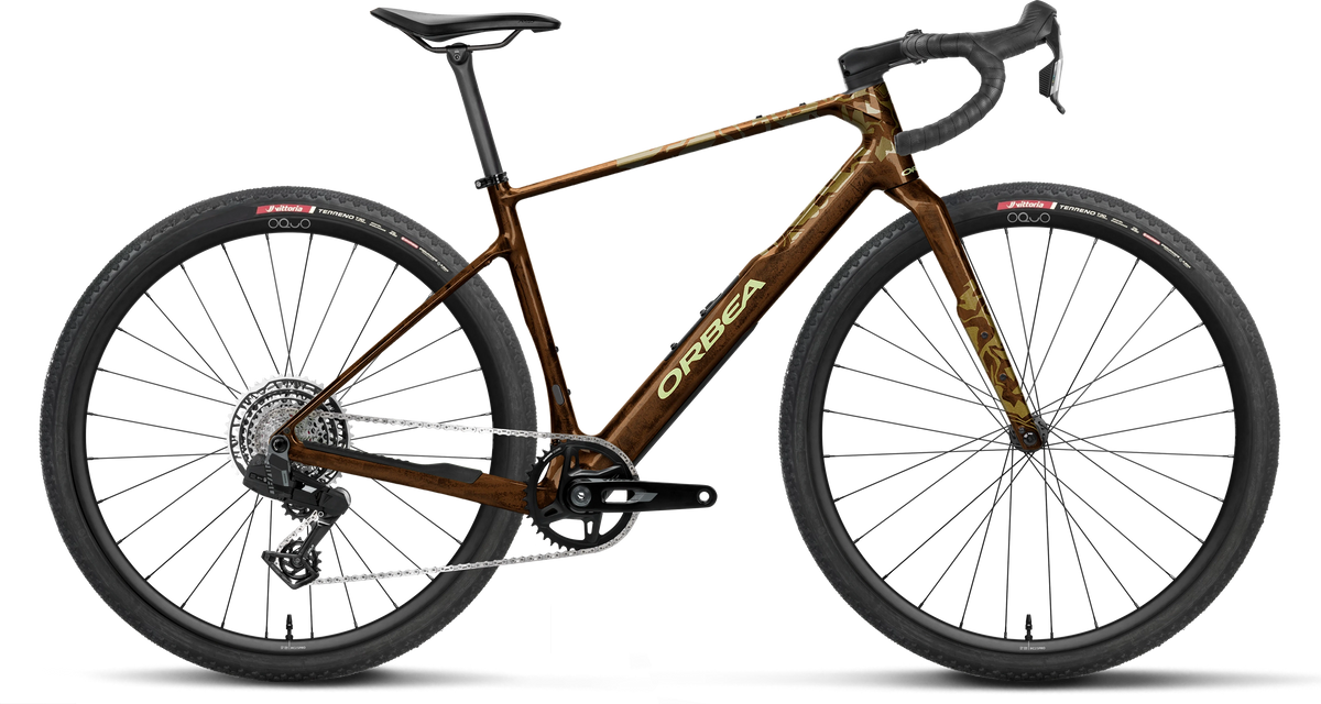 Orbea Terra M31e Team 1X 2026 – Caramel Carbon View (Gloss)