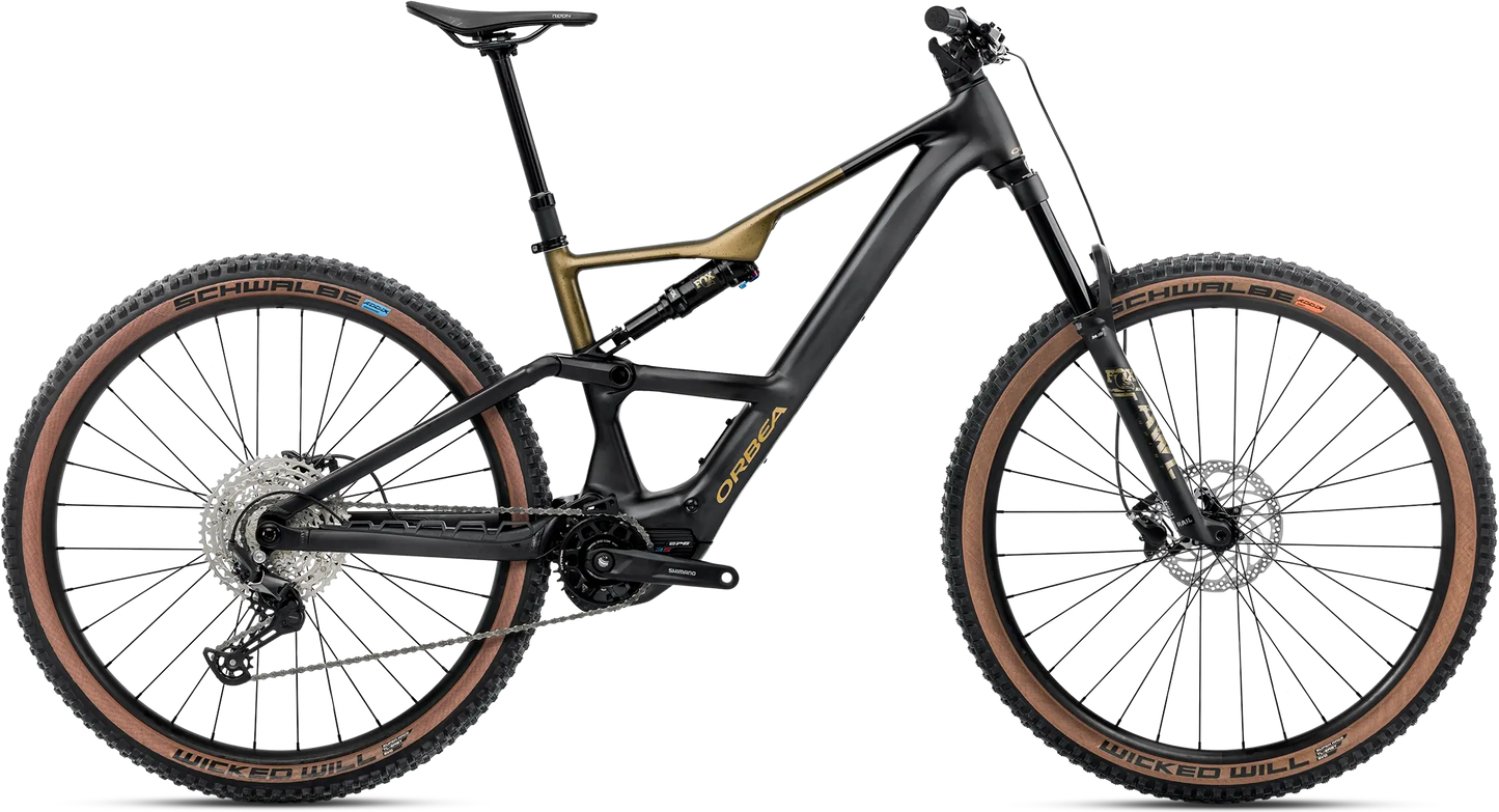 Orbea Rise SL H30 – Diamond Black - Splash Olive Green (Matt)