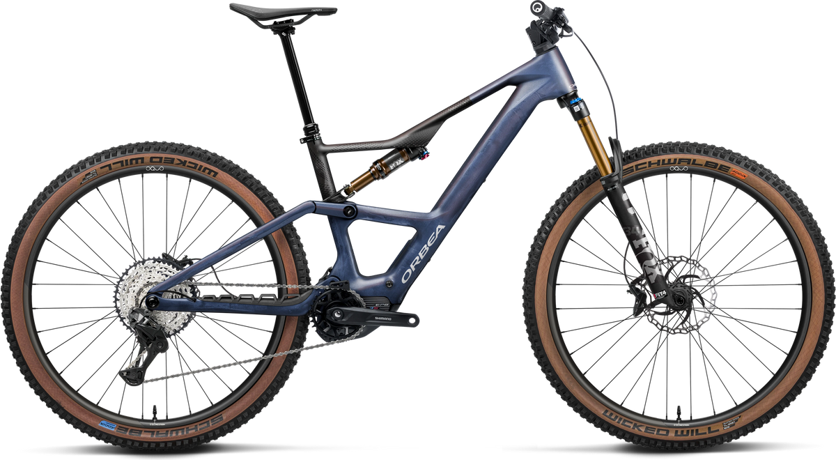 Orbea Rise SL M10 – Tanzanite Carbon View - Carbon Raw Matt