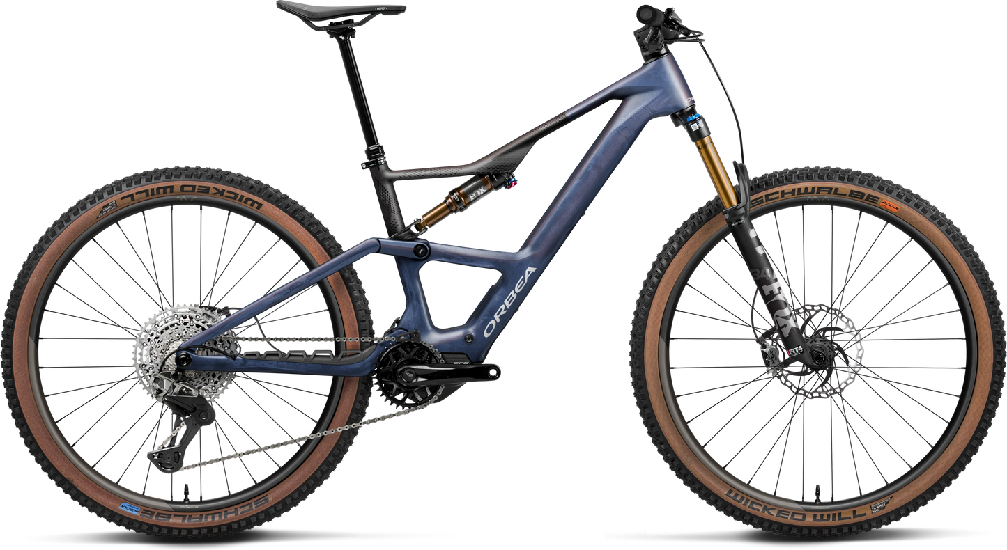 Orbea Rise SL M-LTD – Tanzanite Carbon View - Carbon Raw Matt