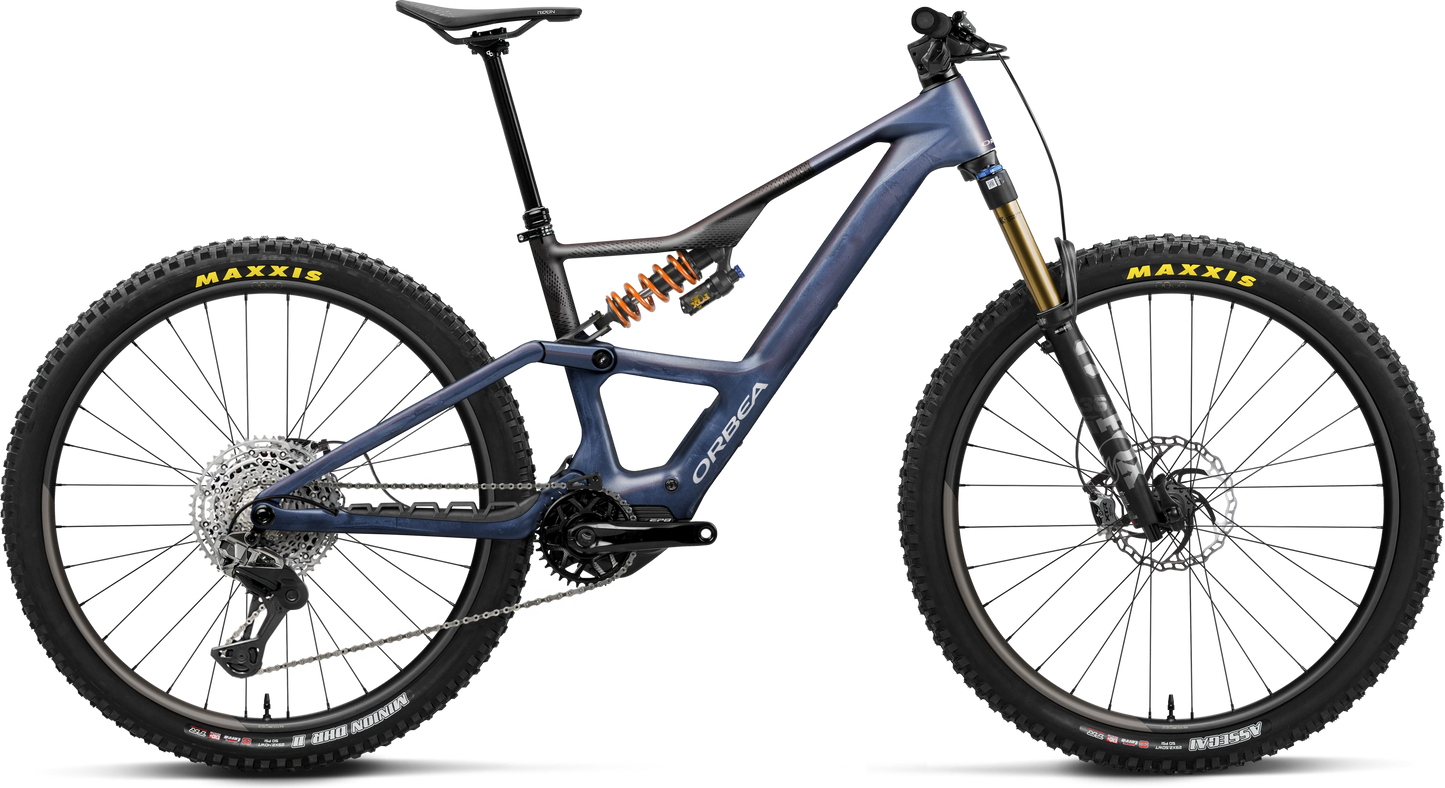 Orbea Rise LT M-TEAM – Tanzanite Carbon View - Carbon Raw Matt