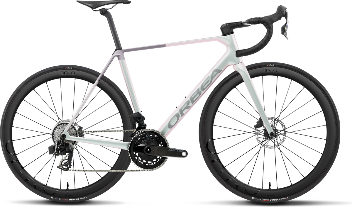 Orbea Orca M21e Team – Iris White (Gloss) - Lilac (Matt)