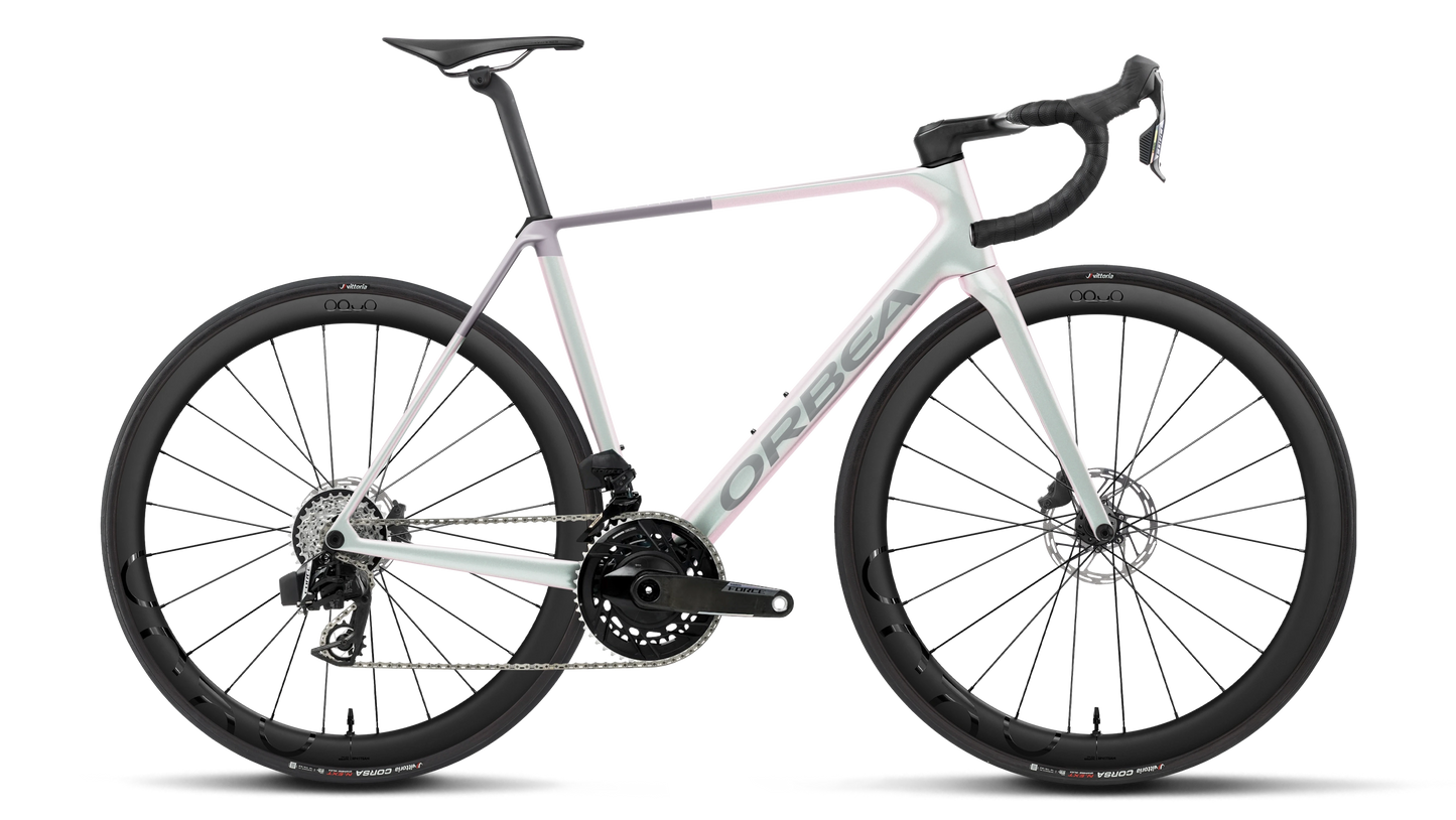 Orbea Orca M21e Team – Iris White (Gloss) - Lilac (Matt)