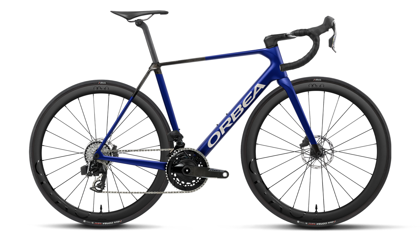 Orbea Orca M21e Team – Cobalt Blue - Carbon Raw (Matt)