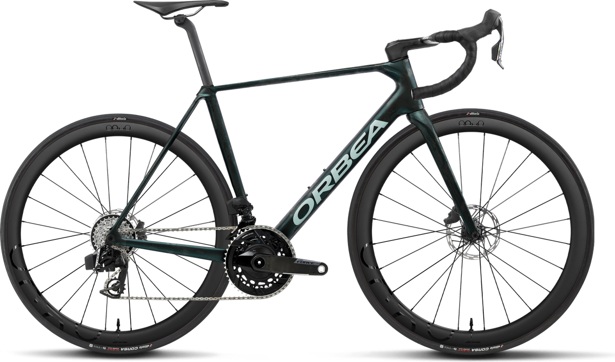 Orbea Orca M21e Team – Escape Green - Carbon View Matt