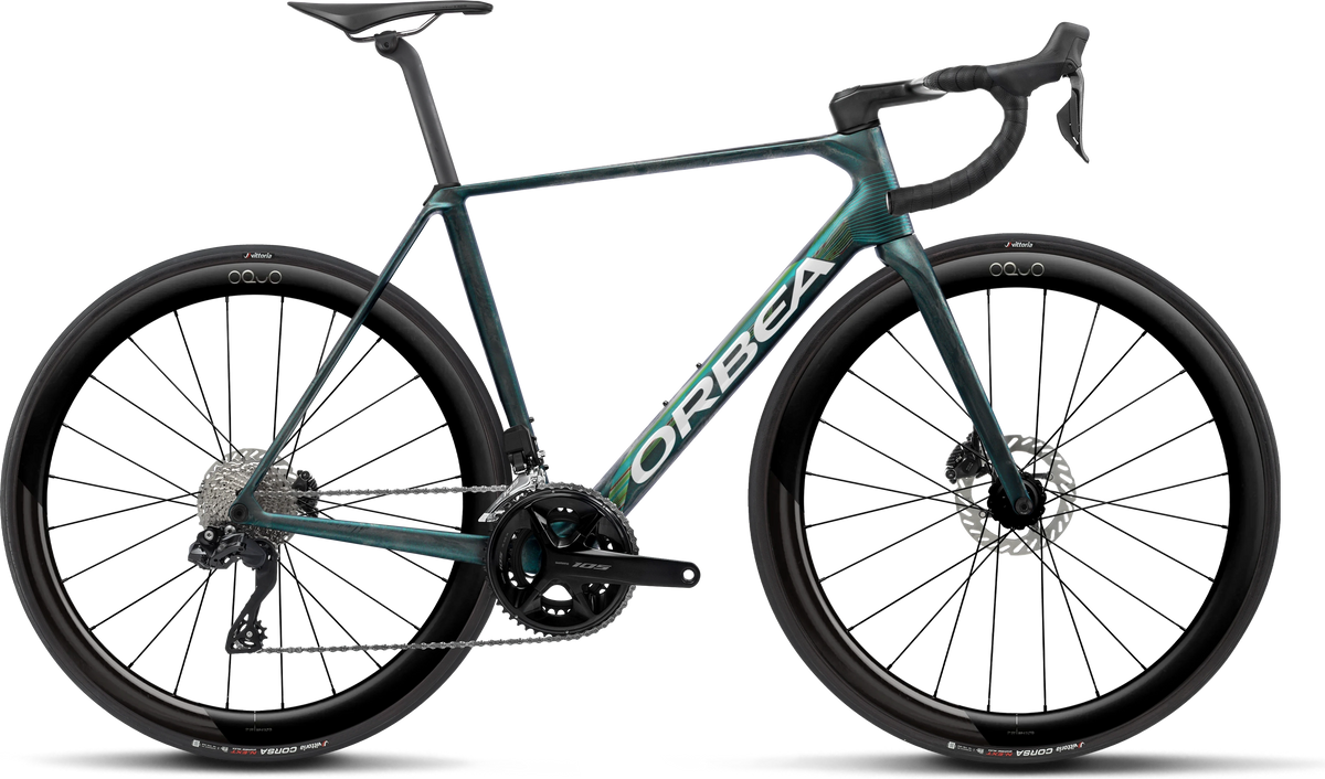 Orbea Orca M30i LTD PWR – Escape Green - Carbon View Matt