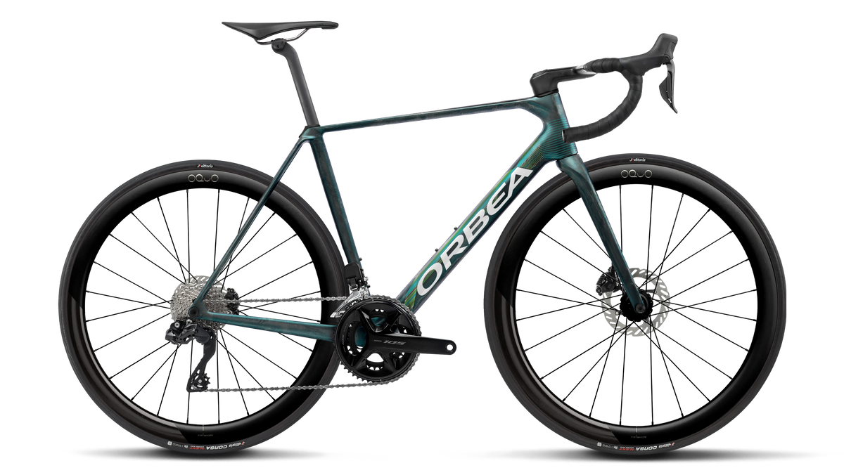 Orbea Orca M30i LTD PWR – Escape Green - Carbon View Matt