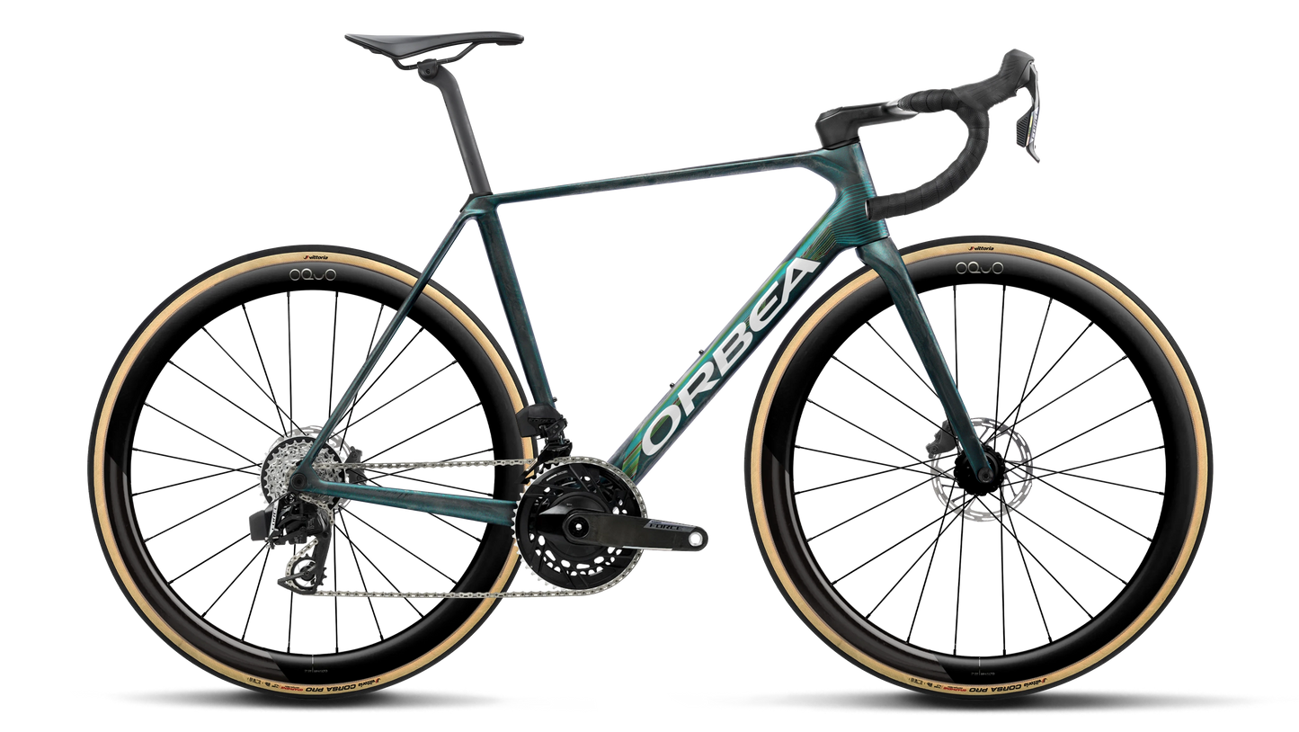 Orbea Orca M21e LTD PWR – Escape Green - Carbon View Matt