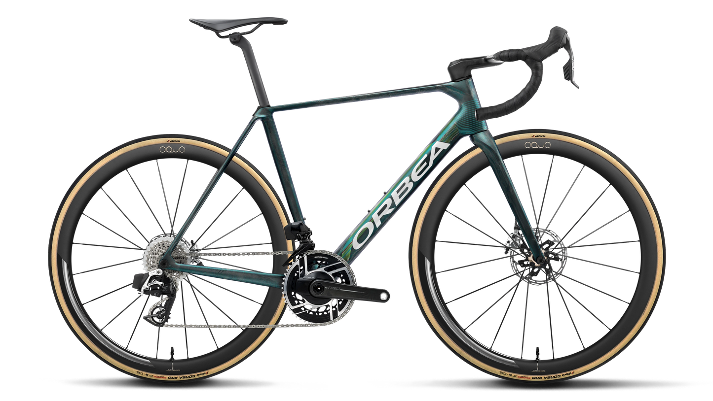 Orbea Orca M11e LTD PWR – Escape Green - Carbon View Matt