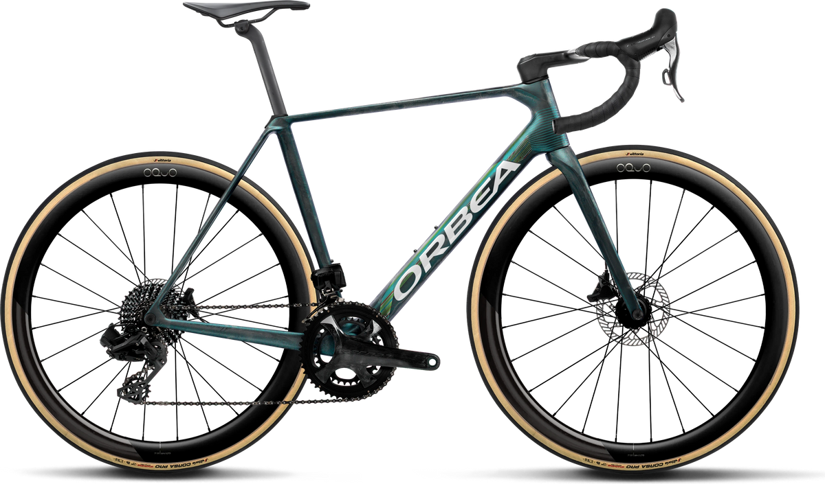 Orbea Orca M22 LTD PWR – Escape Green - Carbon View Matt