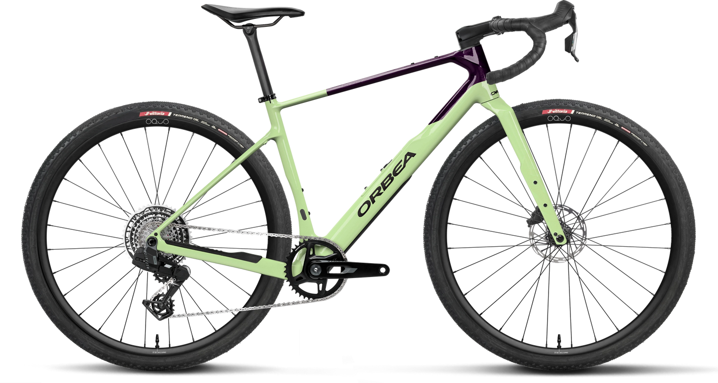 Orbea Terra M31e Team 1X – Acid Gum - Fantasy Purple Carbon View (Gloss)