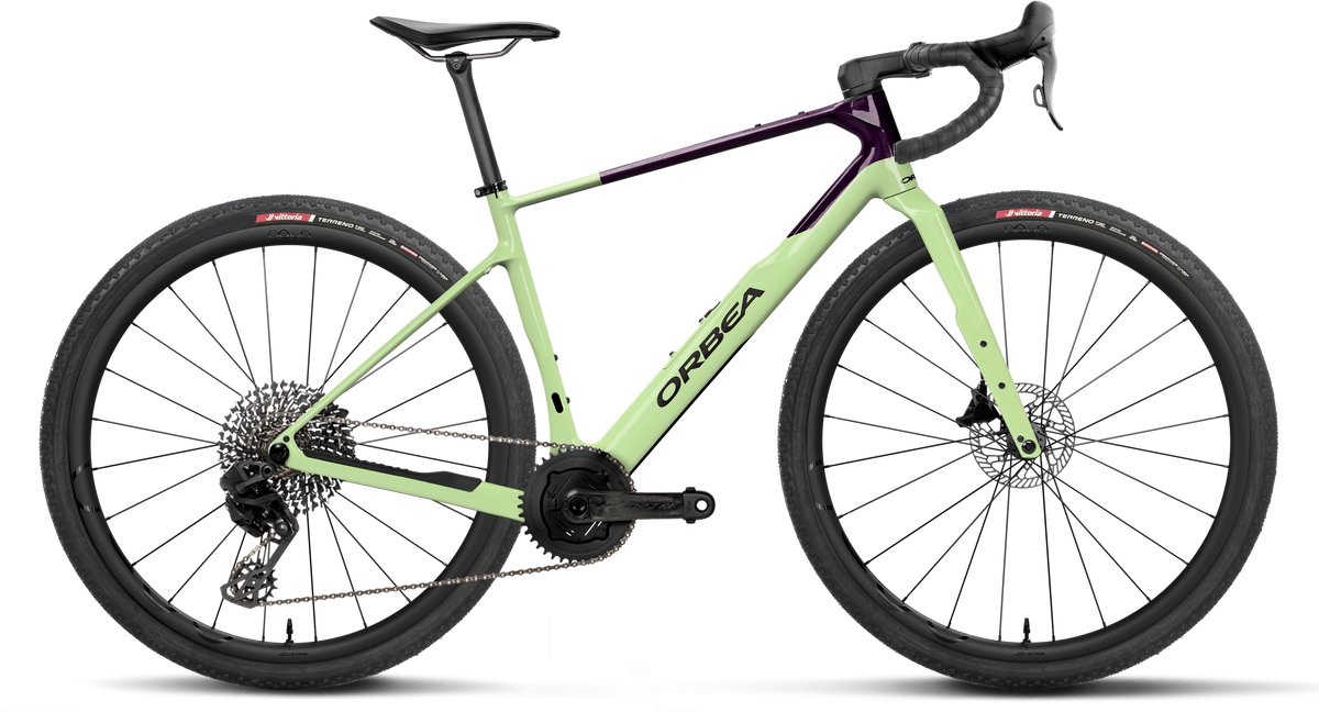 Orbea Terra M22 Team 1X – Acid Gum - Fantasy Purple Carbon View (Gloss)