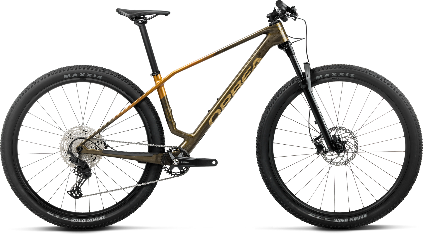 Orbea Alma M50 – Caramel Carbon View - Leo Orange (Gloss)