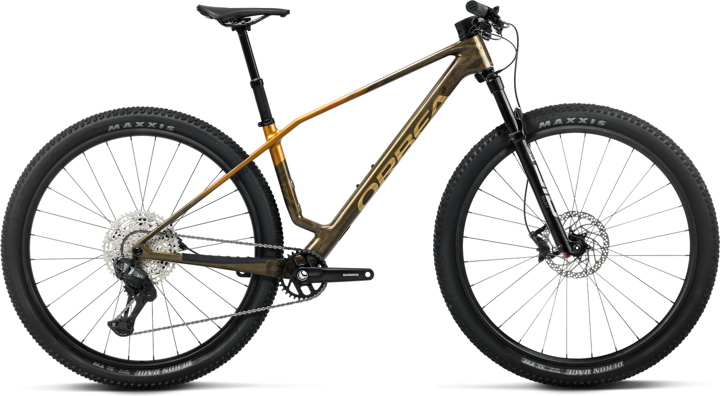 Orbea Alma M20 – Caramel Carbon View - Leo Orange (Gloss)