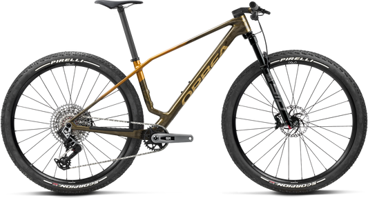 Orbea Alma M-PRO – Caramel Carbon View - Leo Orange (Gloss)