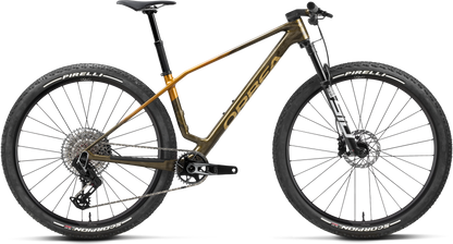 Orbea Alma M-Team AXS – Caramel Carbon View - Leo Orange (Gloss)
