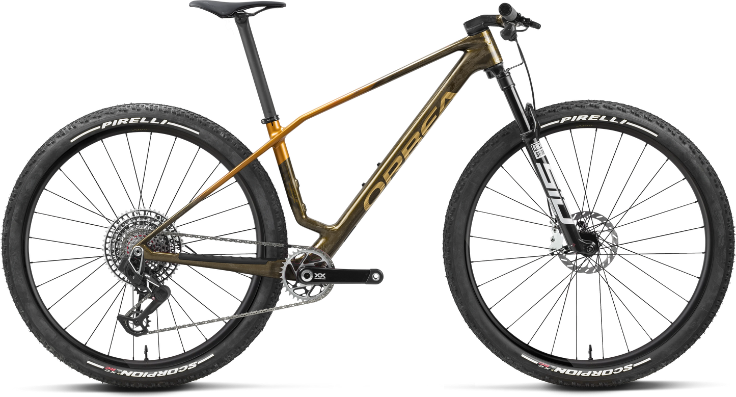 Orbea Alma M-LTD – Caramel Carbon View - Leo Orange (Gloss)