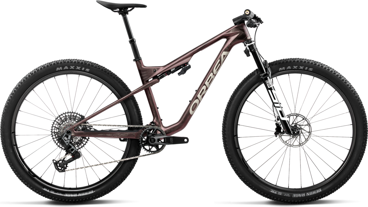 Orbea Oiz M10 AXS Flight Attendant – Burning Ashes Carbon View (Matt) - Ivory White (Gloss)