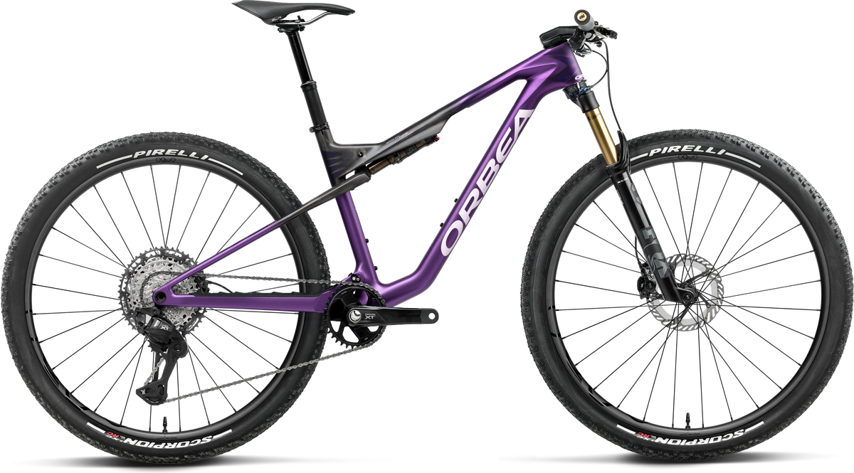 Orbea Oiz M-PRO – Royal Plum - Diamond Black Carbon View (Matt)