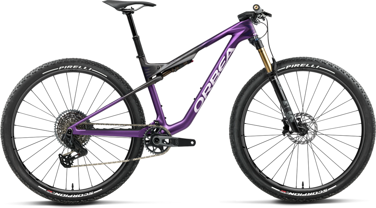 Orbea Oiz M-Team AXS – Royal Plum - Diamond Black Carbon View (Matt)