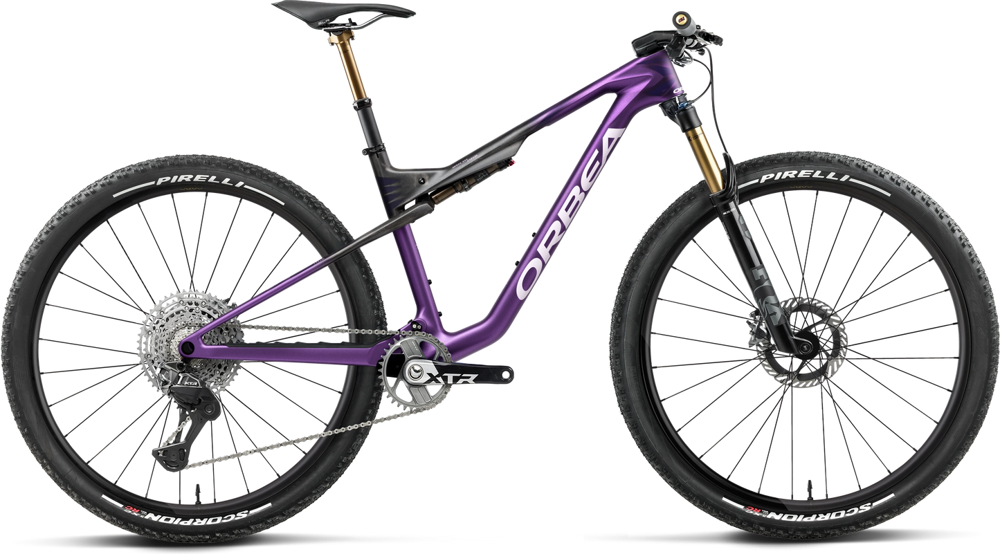 Orbea Oiz M-Team Factory – Royal Plum - Diamond Black Carbon View (Matt)