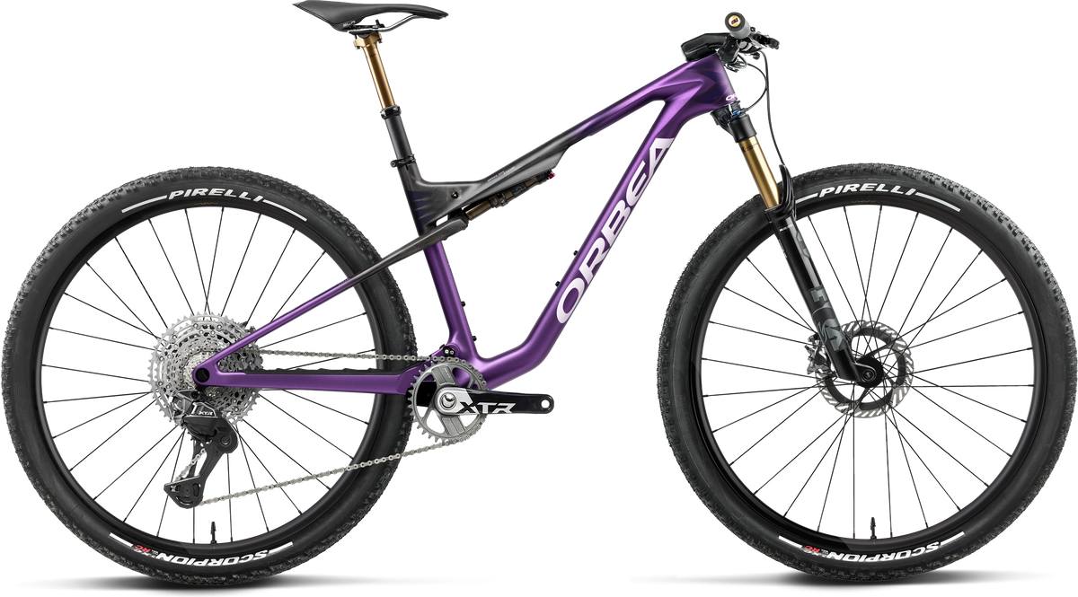 Orbea Oiz M-Team Factory – Royal Plum - Diamond Black Carbon View (Matt)