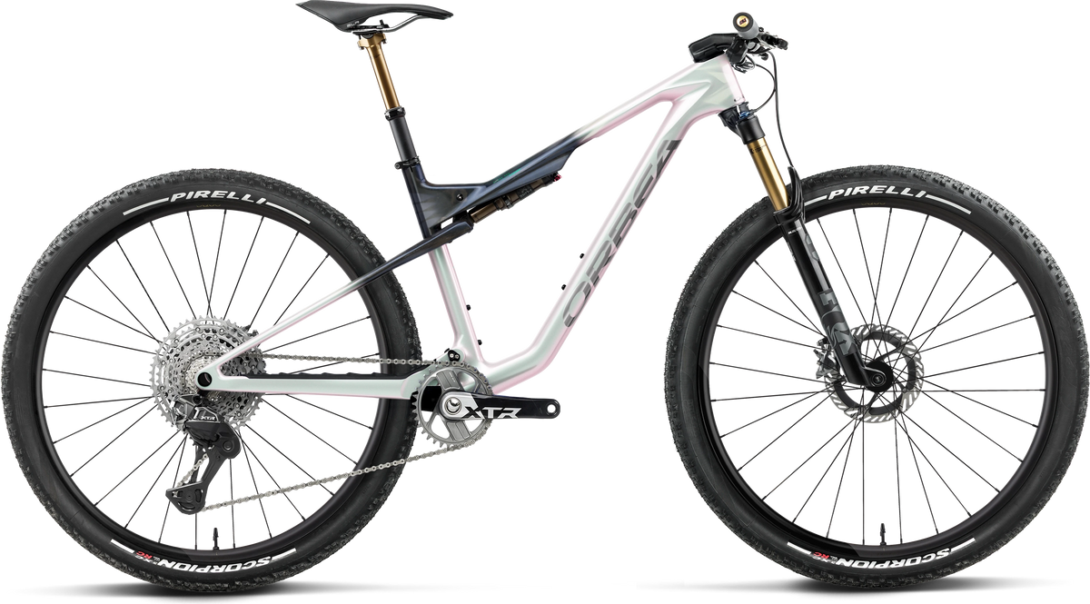 Orbea Oiz M-Team Factory – Iris White - Seaweed Carbon View (Gloss)