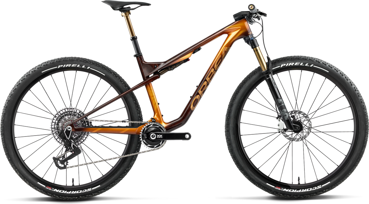 Orbea Oiz M-LTD – Caramel Carbon View - Leo Orange (Gloss)